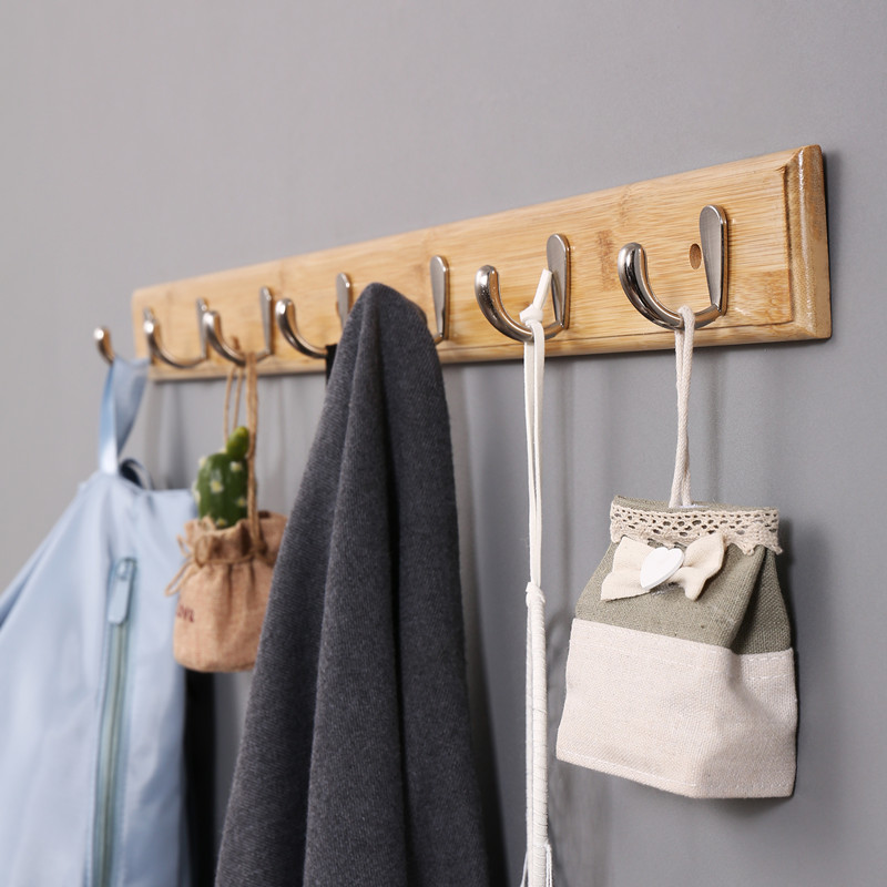 欧式墙上挂衣架壁挂卧室挂衣钩客厅门后门上衣帽架墙壁钩长条一排