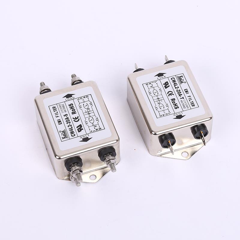 KEILS电源滤波器单相220V交流20ACW4L2-20A-T净化器CW4L2-20A-S