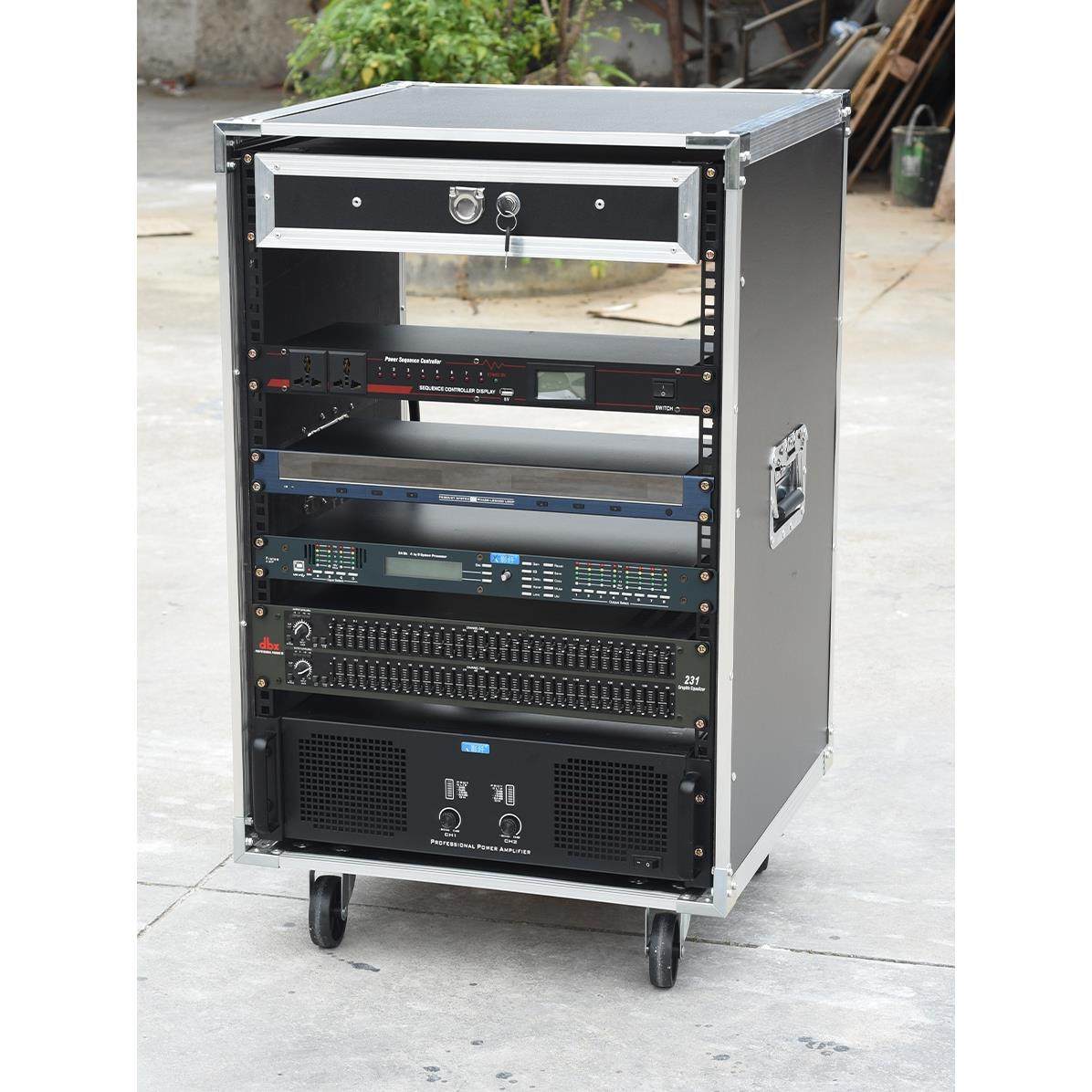 简易专业一个也可定制8U12U16U航空箱机柜功放柜家用演出户外