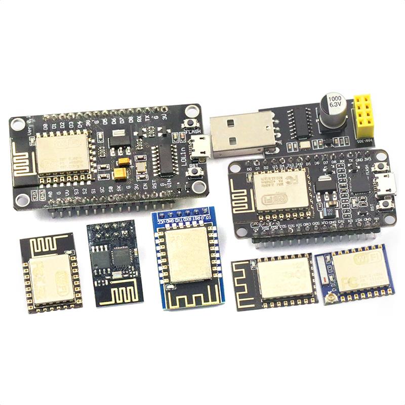 ESP8266-01 01S WIFI模块无线收发串口远距离物联网开发板12E12F