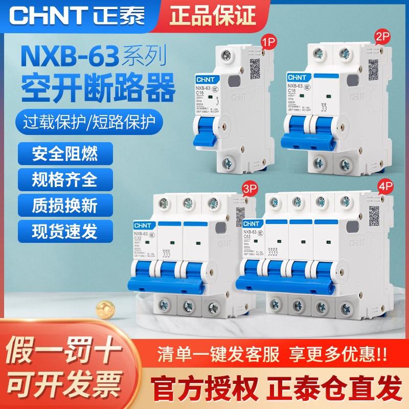 正泰空气开关NXB-63家用2p总闸3p4p小型 NXB-125 DZ47升级款125A