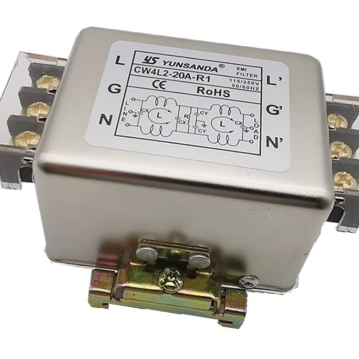 YUNSANDA滤波器CW4L2-20A-R1 CW4L2-10A-R CW4L2-30A-R1 导轨型