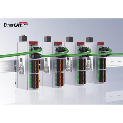 软控EtherCat总线远程io模块采集数字量模拟量EC一体式从站模块