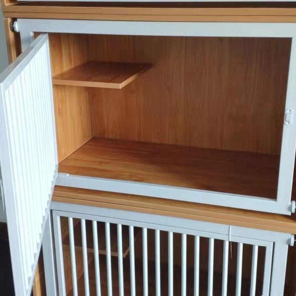 专业定做猫别墅门猫柜门寄养多层繁殖笼门三层猫柜门宠物店家用