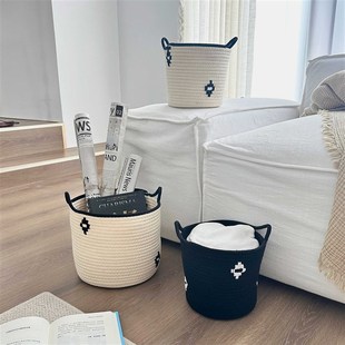多功能脏衣篓杂物家用玩具收纳盒置物篮收纳桶 手工编织收纳篮筐