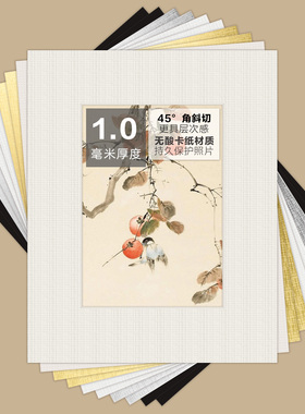 无酸卡纸1.0mm厚裱画卡纸金银色