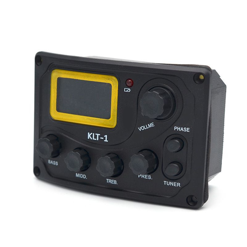 KLT木吉他开孔拾音器 带打板调音表EQ均衡器 专业DIY改装升级配件