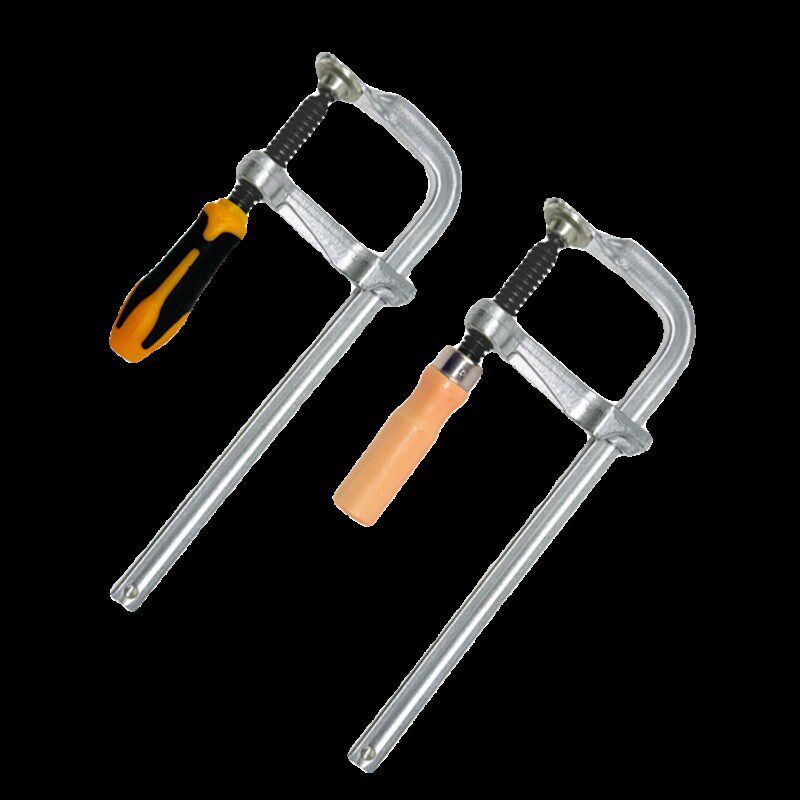 F夹工业级快速调节木工夹G型夹子固定器 锻压直柄F夹木柄塑柄