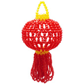 手工串珠挂门口大灯节日装 饰品大挂件乔迁新居业穿珠工艺品