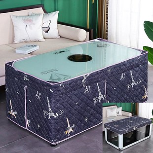 长方形烤火布罩加厚棉布桌茶几围布烤火罩电火锅桌面定制