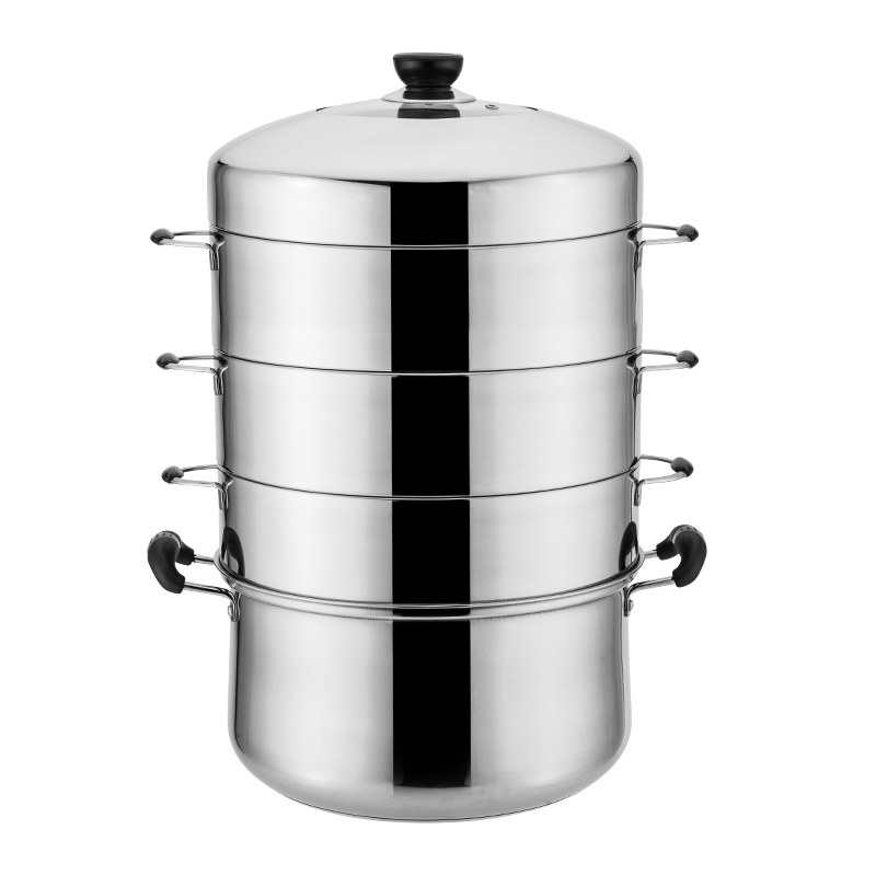 德国蒸锅节能串味加厚家用多层无孔蒸笼蒸饭电磁燃气通