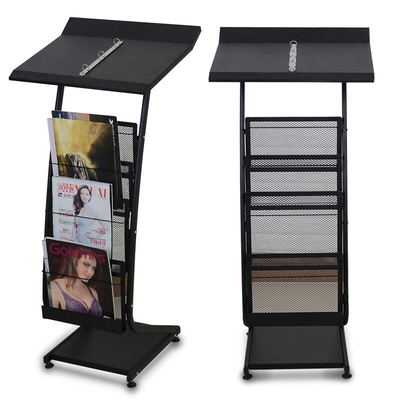 杂志报刊架落地单页画册宣传架目录翻页架折页资料展示架菜单展架