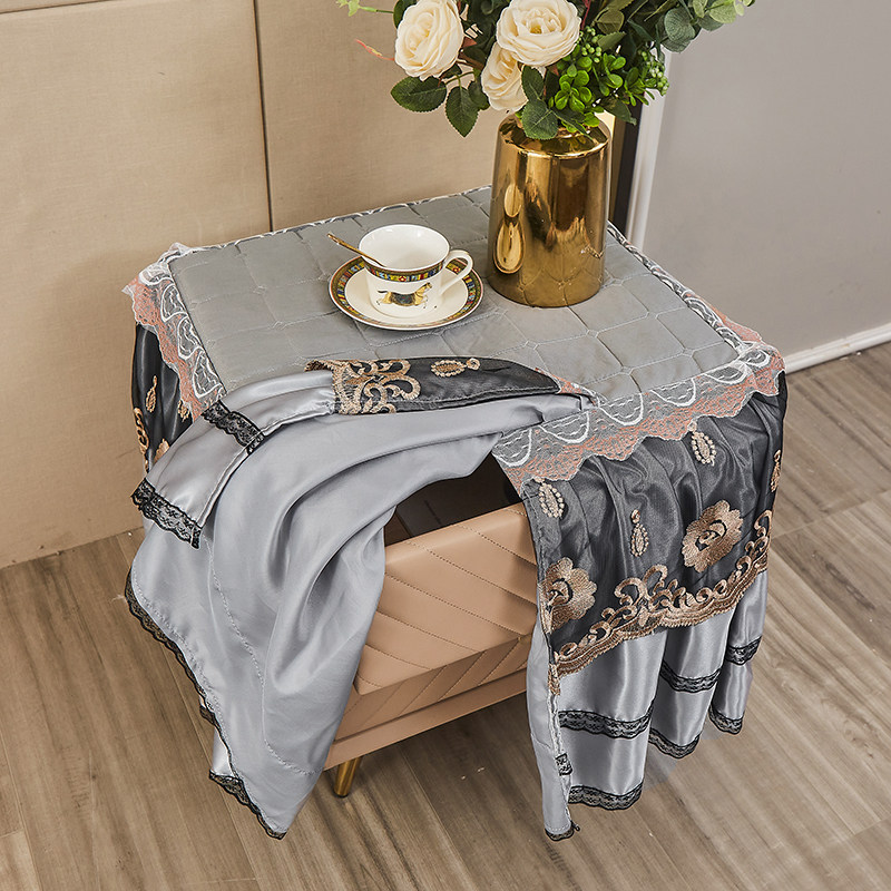 蕾丝床头柜罩防尘罩柜子罩卧室小方桌盖巾公风柜子盖布小台布,居家布艺,床头柜盖布,淘宝优惠券,粉丝福利购,淘宝优惠卷