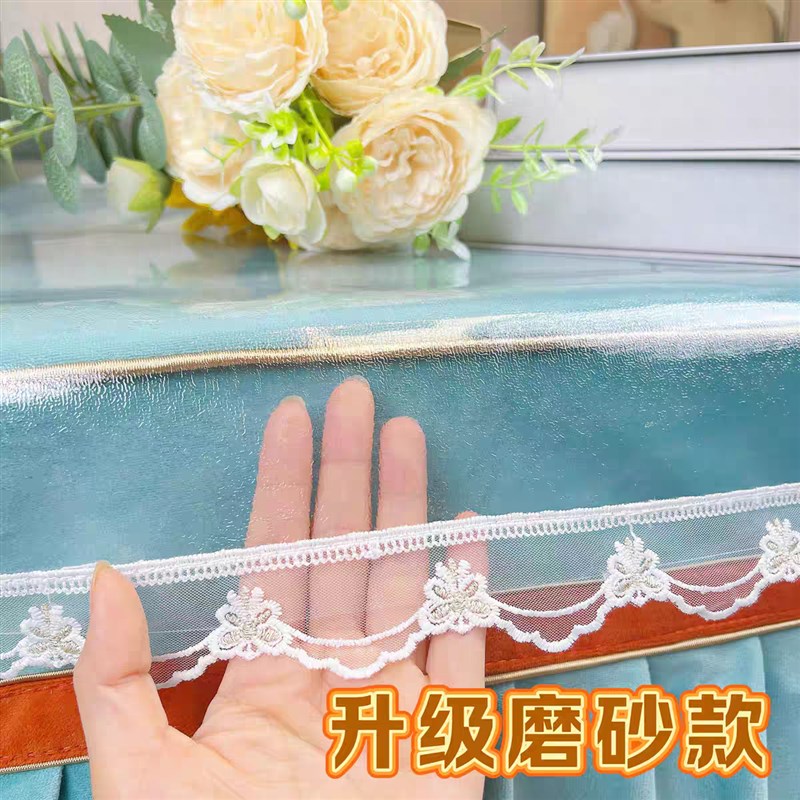 磨砂软玻璃耐高温现代胶垫电暖桌布水晶板包角烤火桌罩