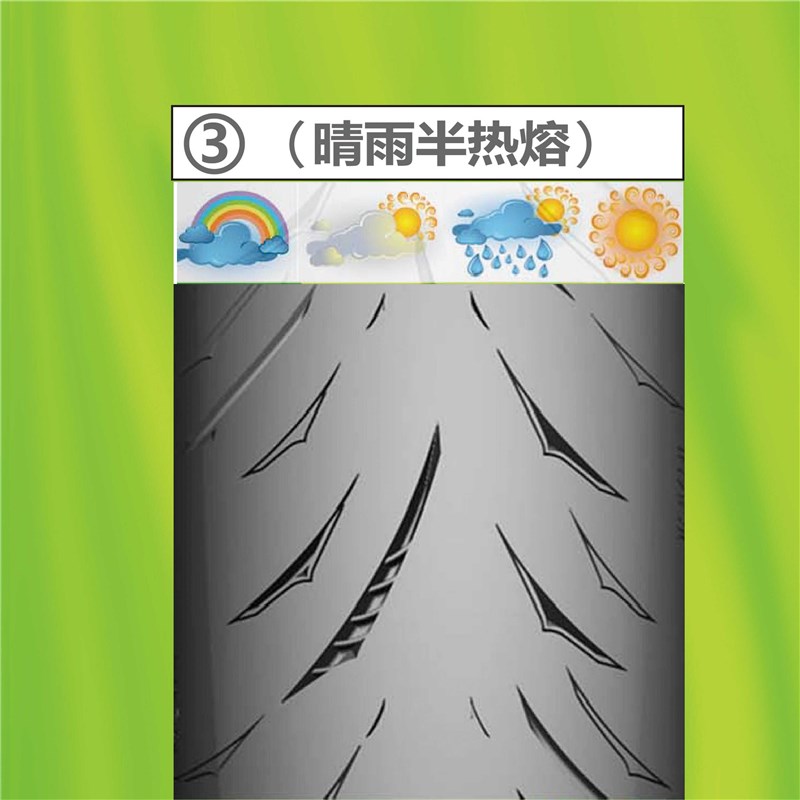 万赞晴雨半热熔摩托车轮胎 10寸 12寸真空防滑轮胎