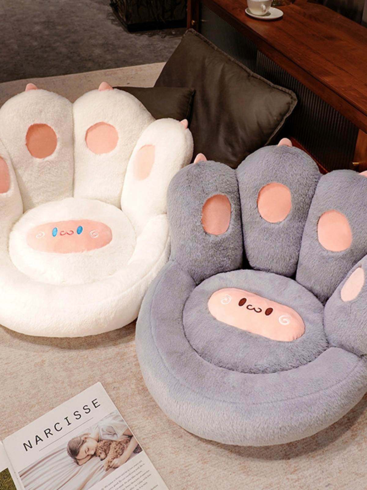 软萌猫爪蒲团加厚半包围坐垫懒人一体沙发办公室座椅靠垫客厅地垫,居家布艺,沙发垫,淘宝优惠券,粉丝福利购,淘宝优惠卷