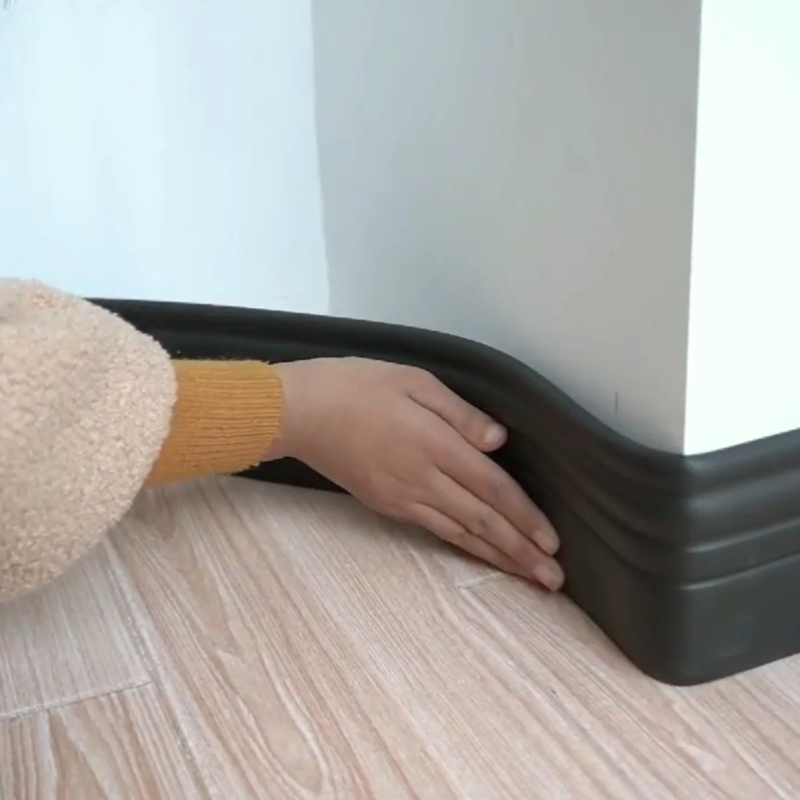 橱柜地脚线pvc踢脚板包边自粘墙根粘贴地角线灰色边框d加厚腰线