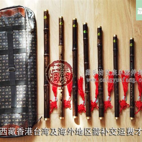 赠伴奏森雀一节紫竹笛支笛小降降+笛包笛膜保护器