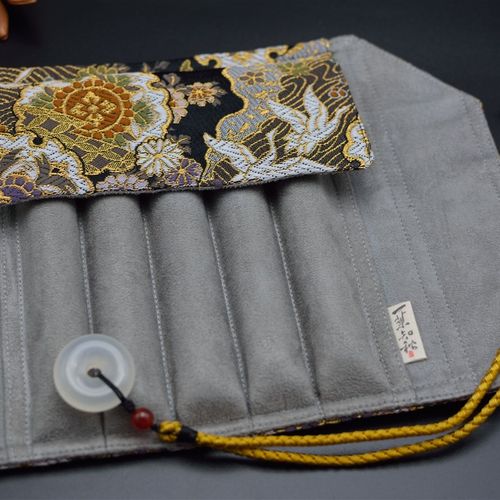 一叶知秋手作 钢笔 笔帘扶摇直上西阵织 面料