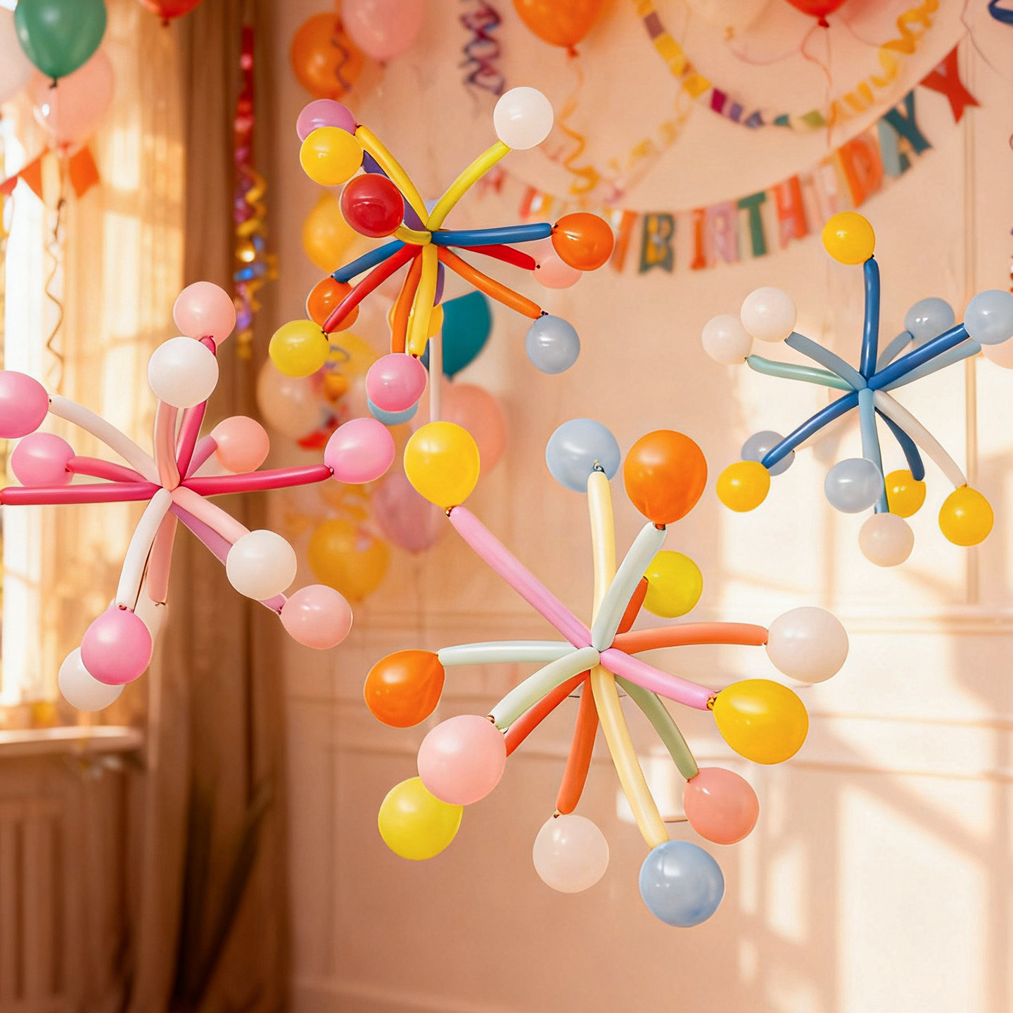 元旦圆形长条烟花气球彩色多巴胺儿童生日教室场景布置氛围感装饰,节庆用品/礼品,气球,淘宝优惠券,粉丝福利购,淘宝优惠卷