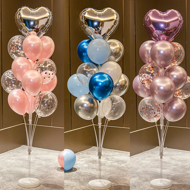 地飘立柱气球桌装饰场景布