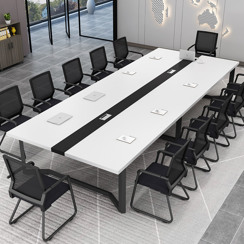 会议桌长桌现代培训接待桌洽谈桌工作台职员工位办公桌椅