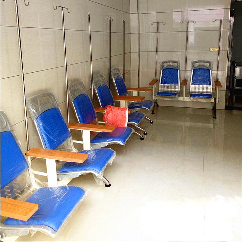 输液椅 点滴椅子不锈钢三人位医院用候诊所高背输液座椅