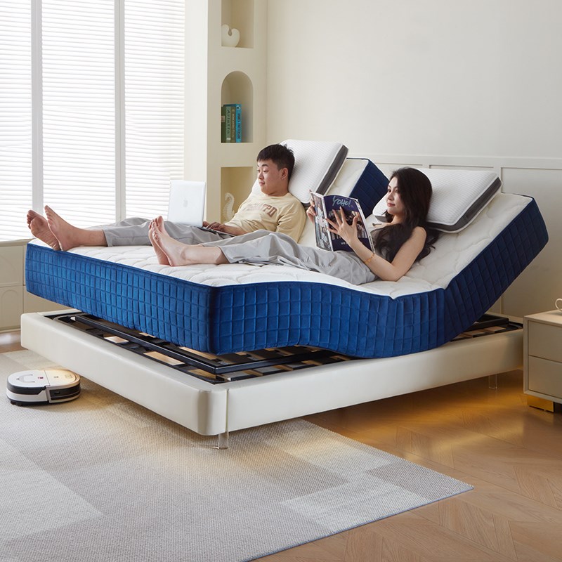 互不打扰分体床垫电动智能按摩多功能零压睡眠监测防打鼾升降床垫