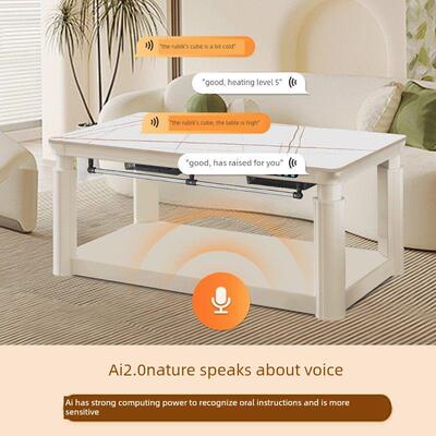 焱魔方升降取暖桌电暖桌长方形烤火桌子茶几家用一体电炉子茶几