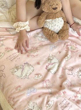 特别︱甜美布偶猫︱牛奶羊羔绒毛毯加厚冬季盖毯休闲毯披肩毯毯子