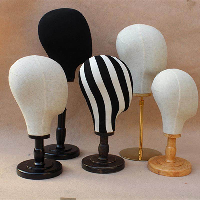 模特道具 女人头模型 帽子展示道具 假人头 包布头模 台式帽架 硬