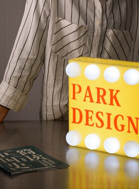 创意复古亚克力iLED灯泡发光灯箱广告牌中古门头店铺招牌设计定制