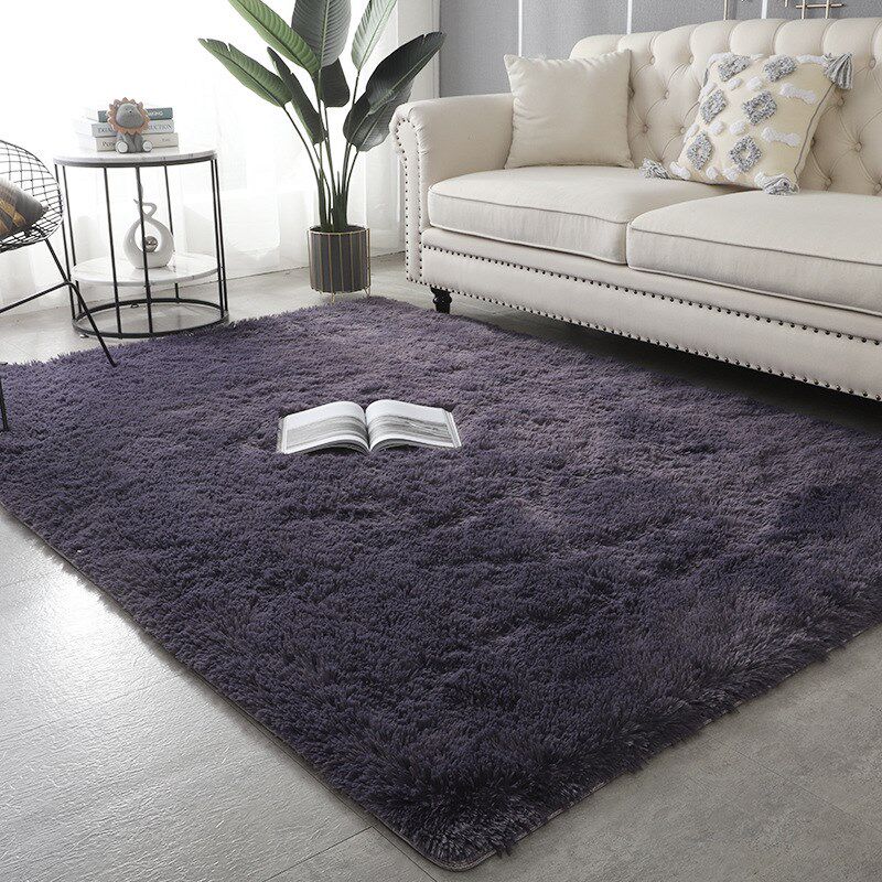 工厂现货现代丝毛地毯客厅长方形茶几沙发床边地毯卧室地垫