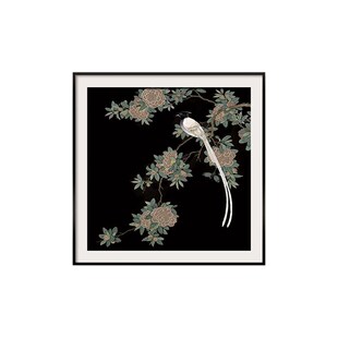 花静初复古中式花鸟客厅装饰画单幅钢琴壁画高级感U卧室中古风挂