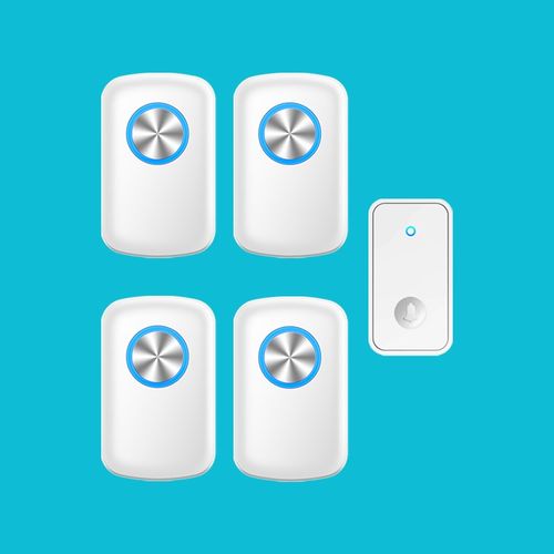 不用电池门铃无线家用一拖四超远距离电子遥控老人呼叫器防水
