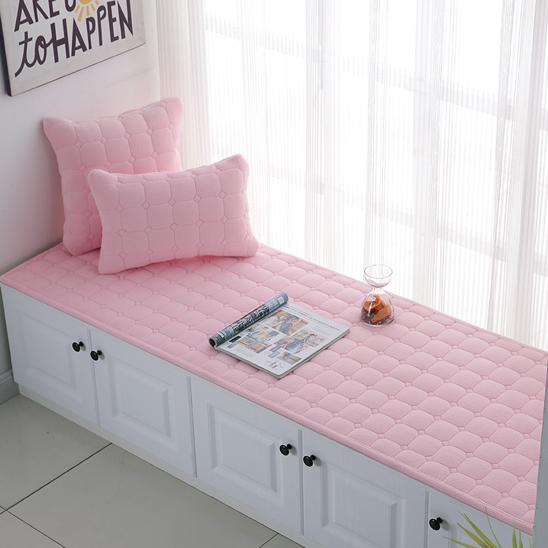 卧室小阳台飘窗垫窗台垫子2021新款四季通用加厚亚麻阳台垫可机洗