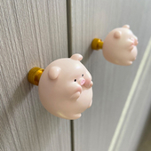 爱小猪拉手定制儿童房现代家俱卡通柜子抽屉门把手明装 单