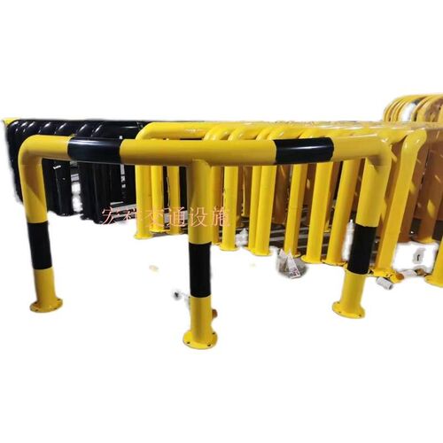 中石化加油站防撞护栏 钢管挡车器隔离栏U型型弧形防撞柱