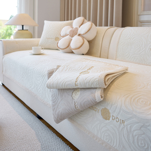 秋冬款沙发垫坐垫防滑洗皮沙发罩新款直排沙发盖布