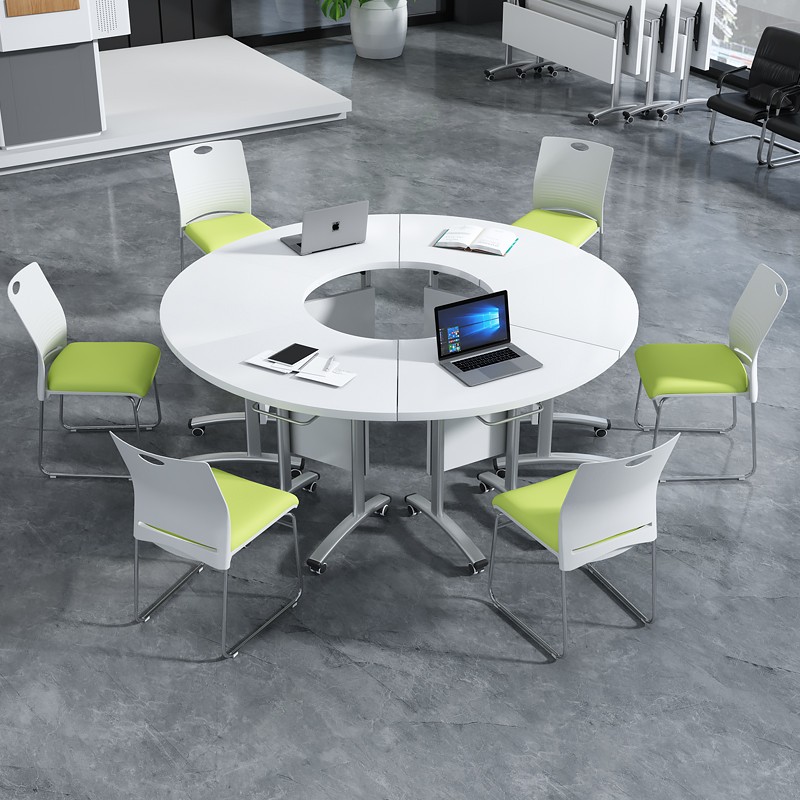 折叠培训桌椅机构课桌椅子可移动桌子折叠会议桌可伸缩长条活动桌