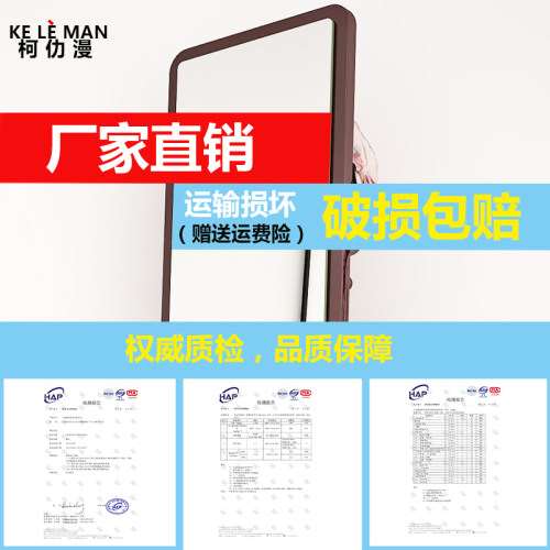 穿衣镜试衣镜家用旋转挂衣落地镜立体大长镜子卧室全身镜