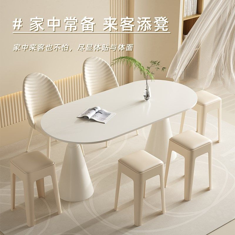 塑料家用加厚叠放软包方凳现代创意客厅餐桌塑胶椅子,住宅家具,其它凳子,淘宝优惠券,粉丝福利购,淘宝优惠卷