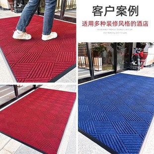 酒店大门口迎宾地毯定制文字loo饭店进门防滑地垫吸水加厚