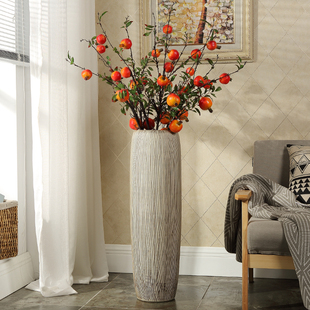 欧式现代客厅陶瓷落地大瓶家居软装饰品陶艺瓶器大