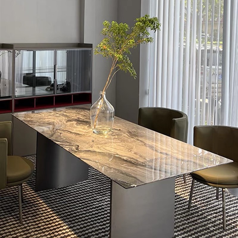 不锈钢餐桌脚书桌脚方桌子腿金属支架岩板家用岛台餐桌腿架子定制