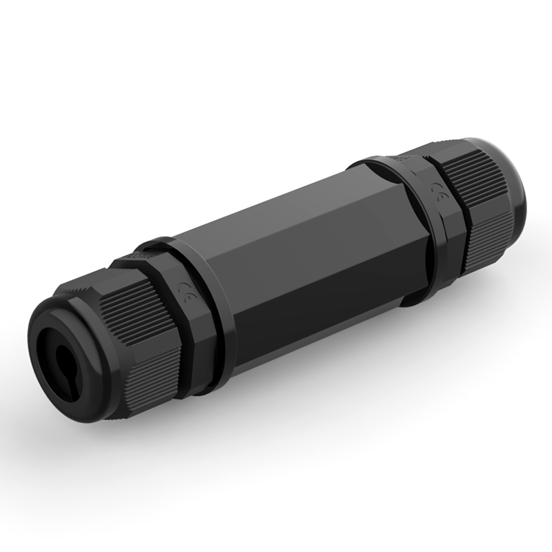 杭龙鑫防水网络直通头RJ5室外网线对接头通头防尘延长器连接器