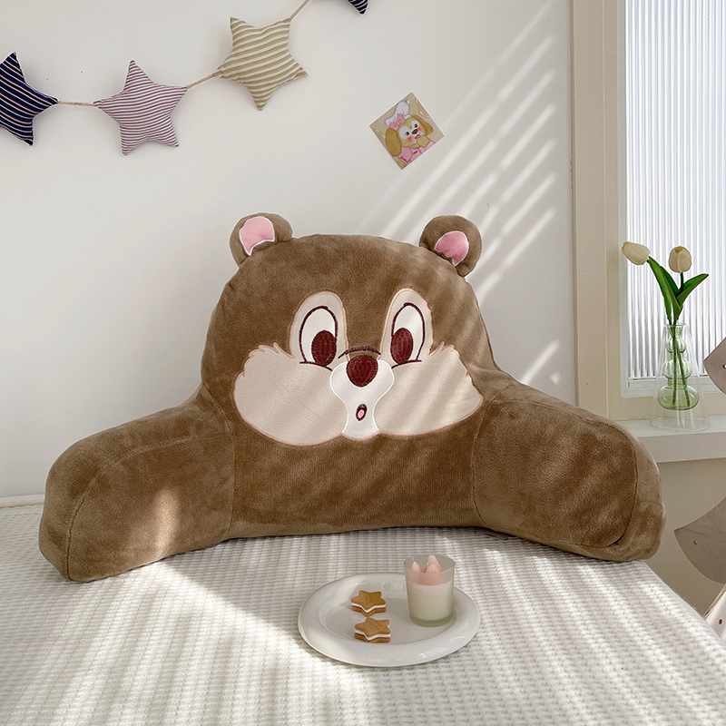 草莓熊床头软包大靠背沙发靠垫枕头床上看书床靠护腰垫靠枕抱枕夏