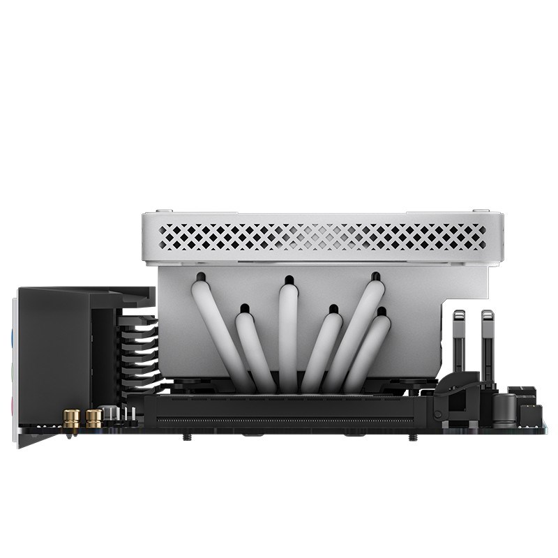 乔思伯HX200DHP0HF系白色风冷散热器下压式热管RGB神光同步