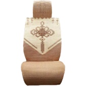 通用 通用五座凉垫汽车坐垫四季 汽车坐垫夏季 手工编织冰丝凉垫夏季