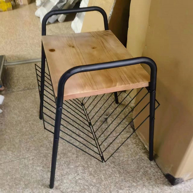 铁艺床头柜现代沙发边角几小户型茶几卧室床边桌子书报架